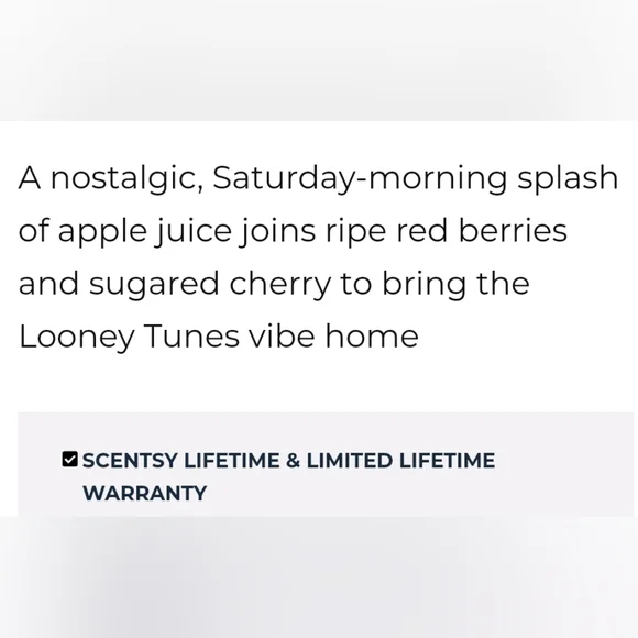 Scentsy Warner Brothers WB Looney Tunes 8 Breakapart Orange Wax Cube Melts - Picture 2 of 3